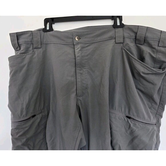 Duluth Trading Pants Mens 46X30 Flexpedition Cargo Relaxed Fit Gray Stretch - Picture 2 of 9